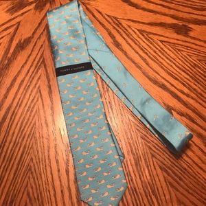 New Tommy Hilfiger blue patterned tie